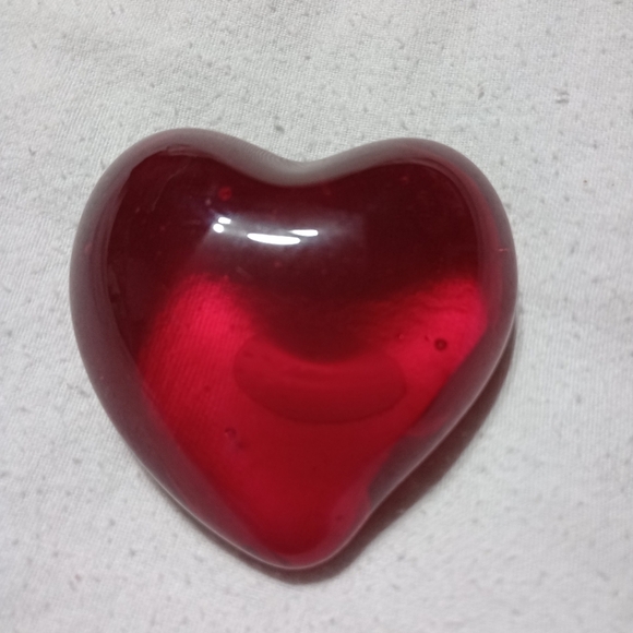GLASS heart made in Murano Italy
